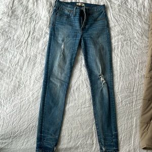 Madewell high rise skinny medium wash jeans size 27